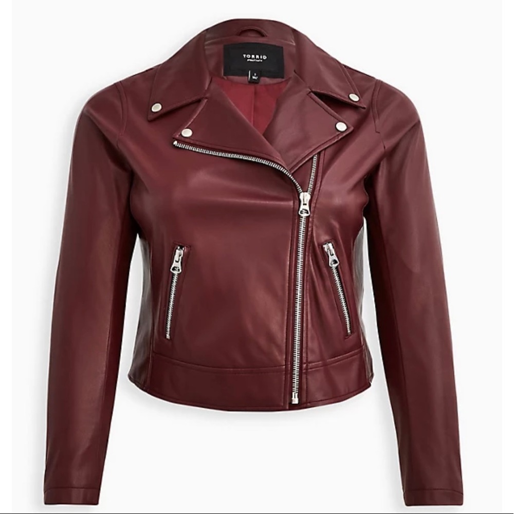 NWT Torrid Faux Leather Moto Jacket